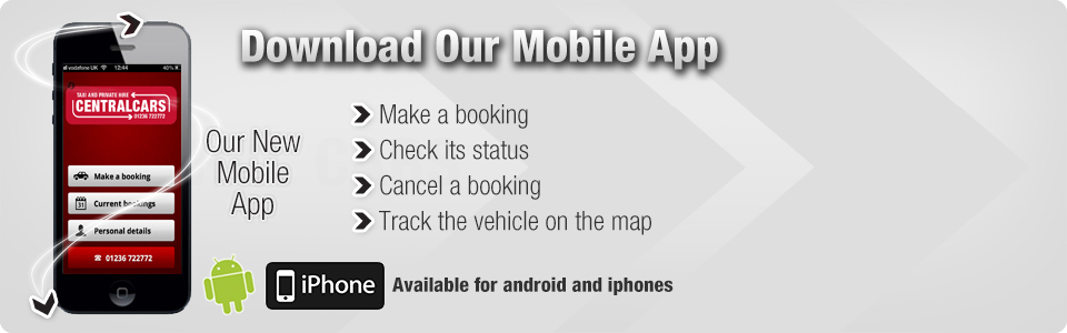 Central cars taxi Cumbernauld